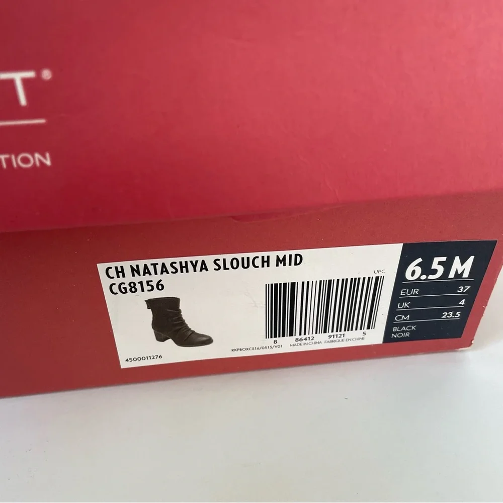 Rockport Natashya Slouch Black Suede Boots